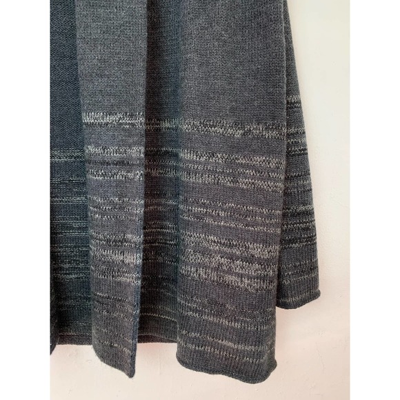 Forever 21 Ombre Stripe Charcoal Knit Cardigan Sweater — Women's Size XS X-Small - Picture 5 of 14